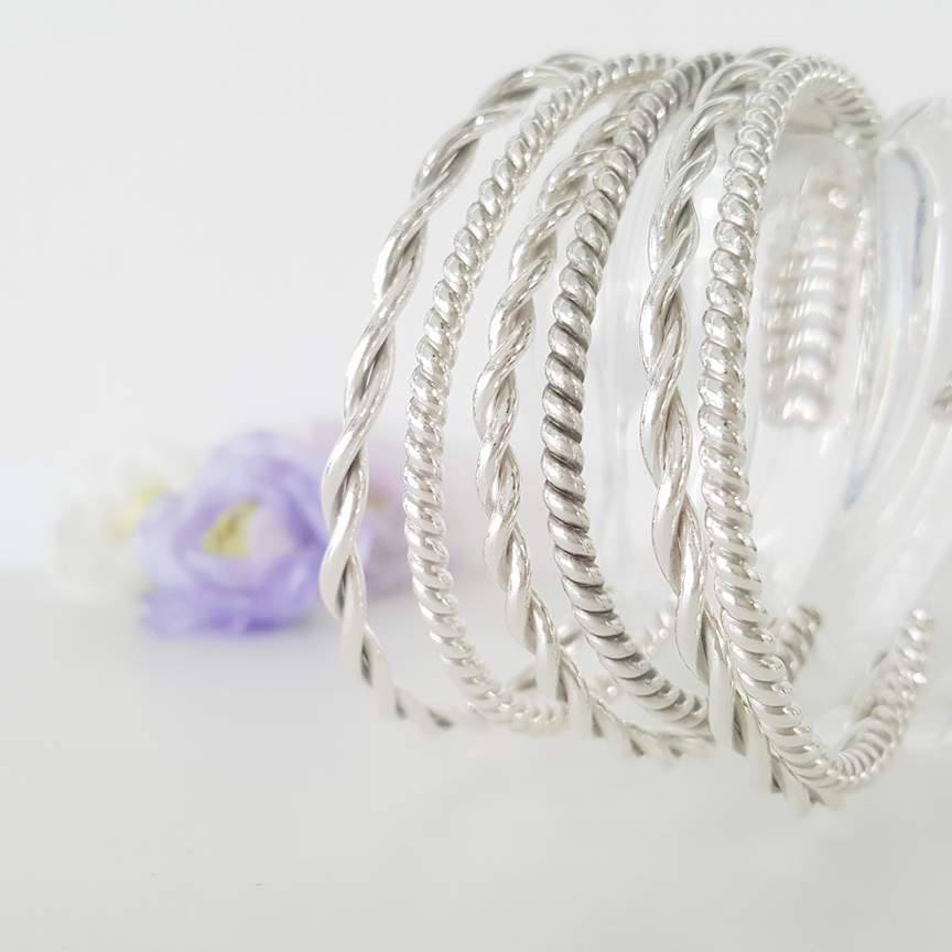 Silver Rope cuff
