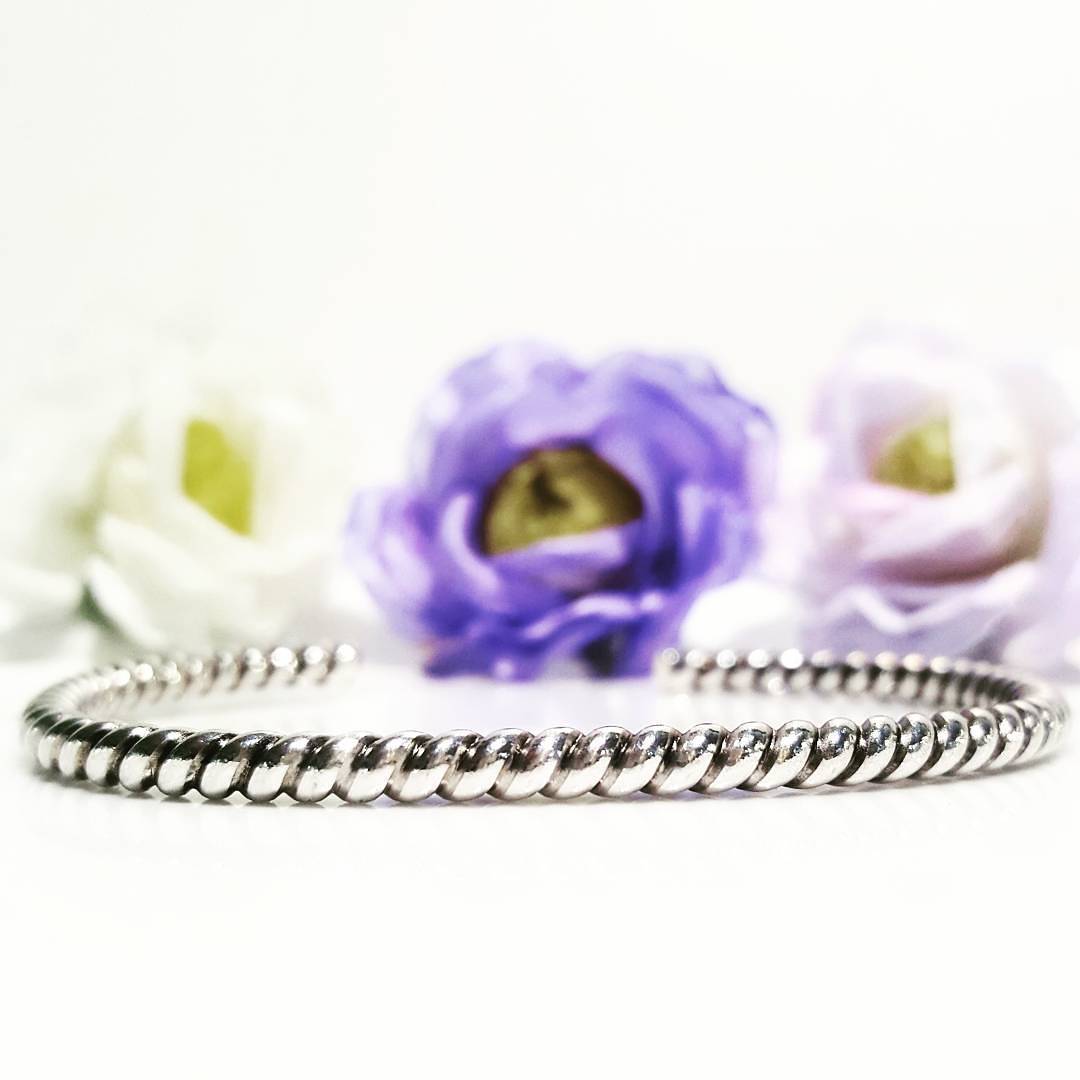Silver Rope cuff