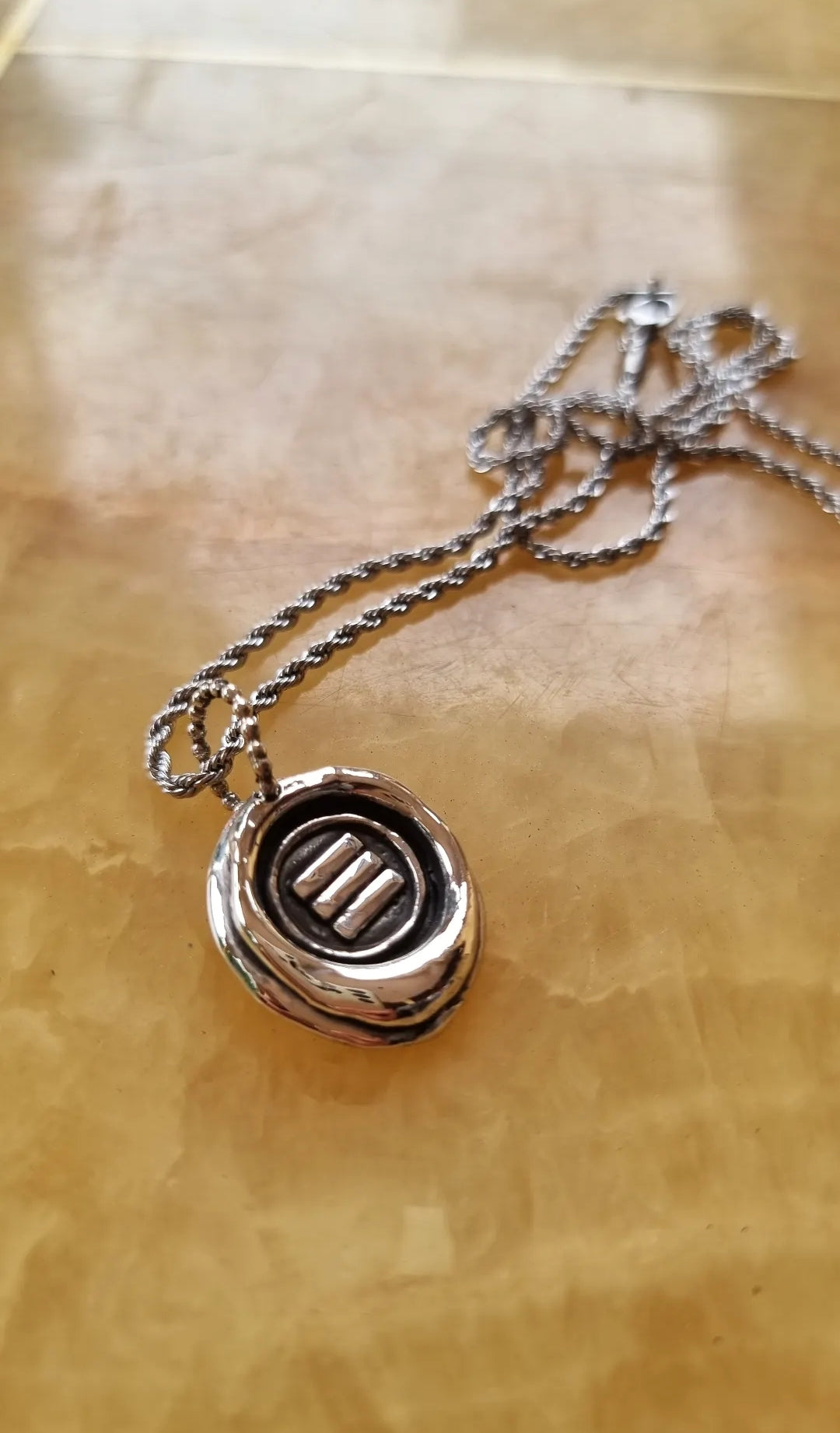 Wax seal pendant