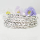 Silver Rope cuff