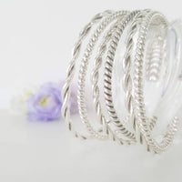 Silver Rope cuff