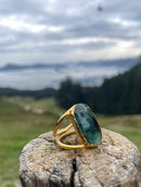 OOAK Green Sapphire ring